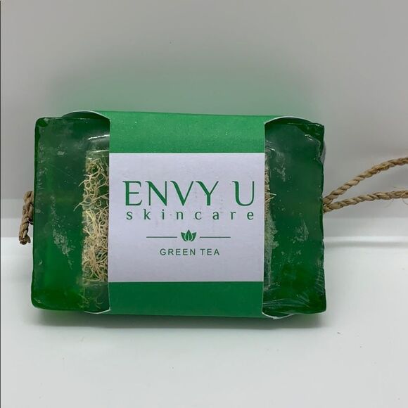 NWT Envy U Green Tea Soap w/ Loofa - Picture 3 of 5